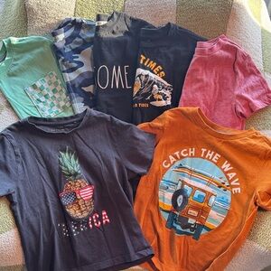 Old Navy Kids Graphic Tees - Black, Green, Orange, Red